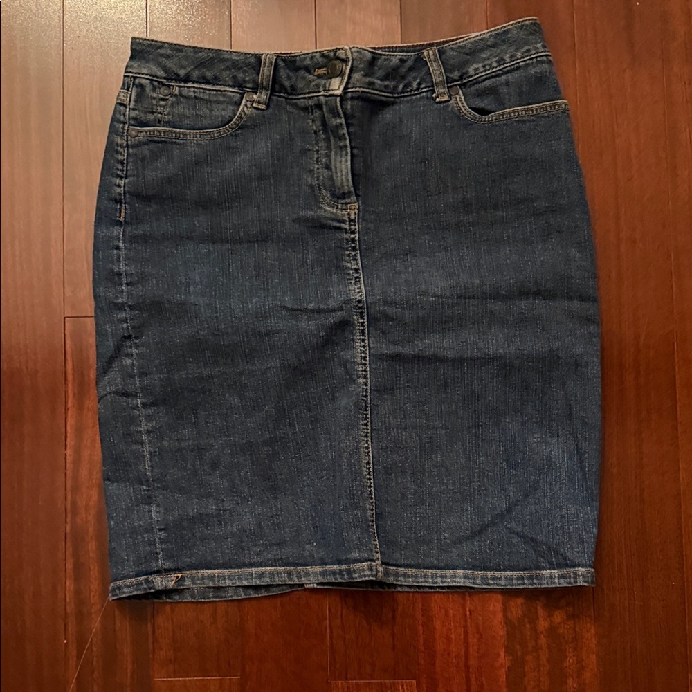 Talbots Dark Blue Pencil Skirt